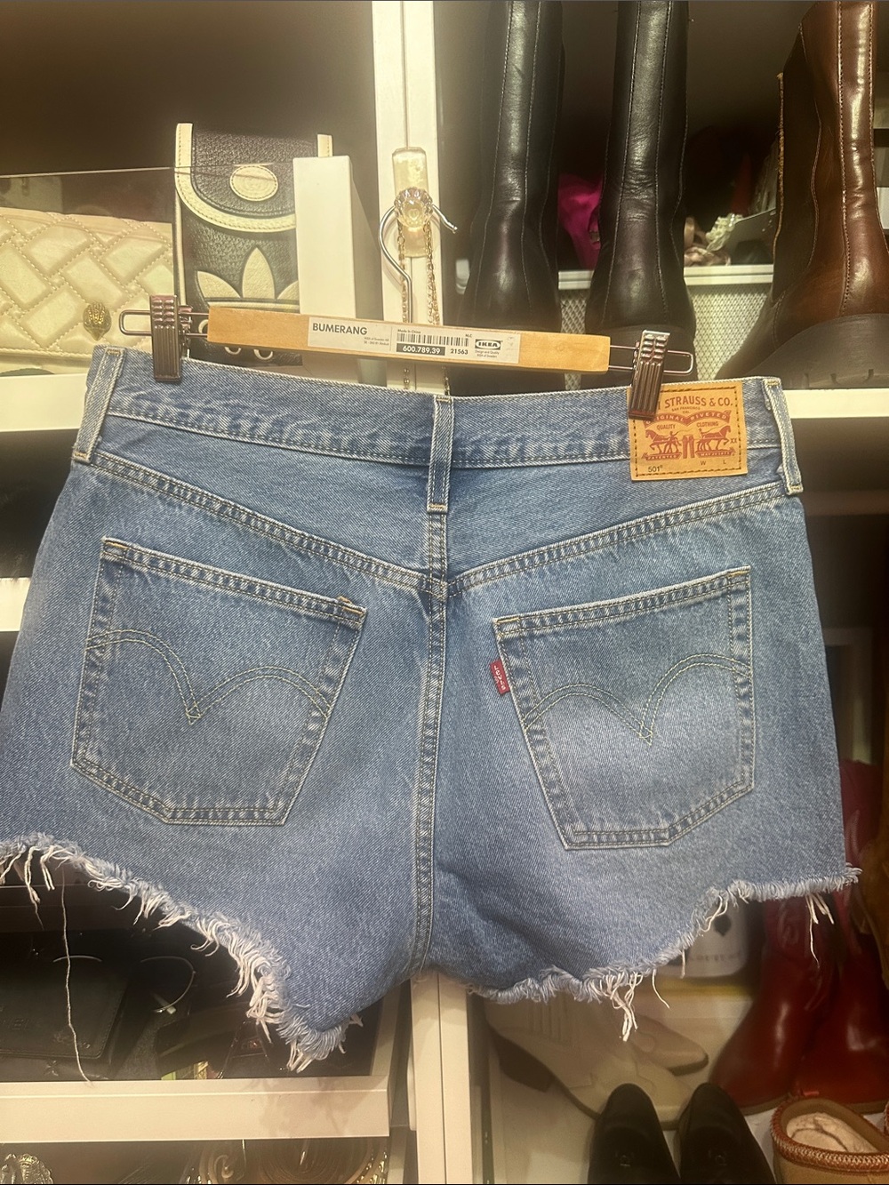NWOT Levi's High-Rise Cutoff Jean Shorts, Sz 31